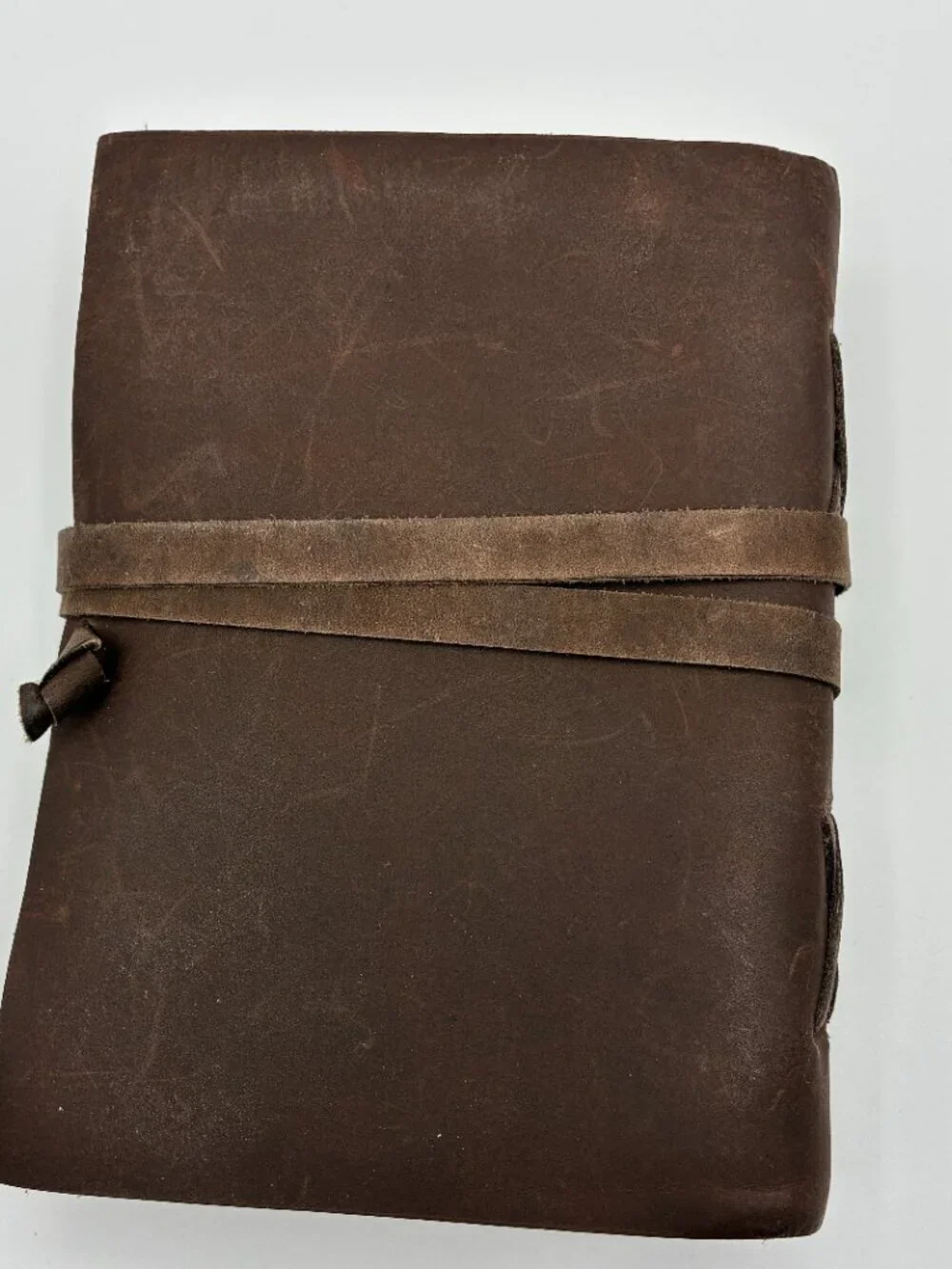 NEW Rustic Leather Bound Wrap Journal Book Handmade Paper Pages Blank